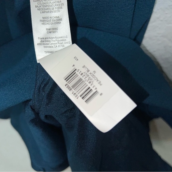 Dress The Population Tiffany One-Shoulder Midi Dress Medium NWT - Picture 6 of 6